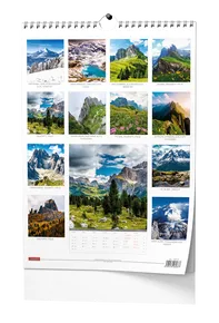 Wandkalender - Alpen - A3